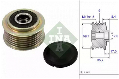 WILMINK GROUP wg1253794 -  Механизм свободного хода генератора
